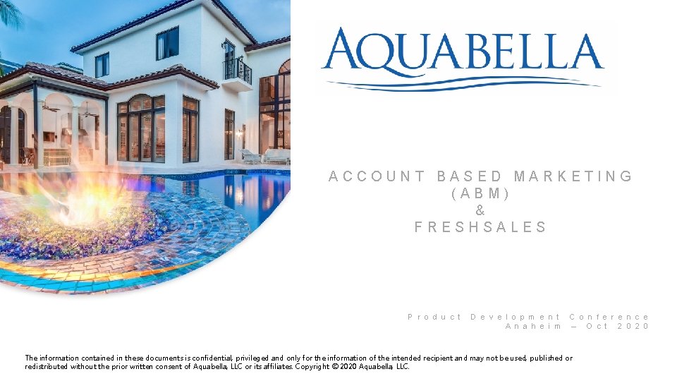 ACCOUNT BASED MARKETING (ABM) & FRESHSALES P r o d u c t D