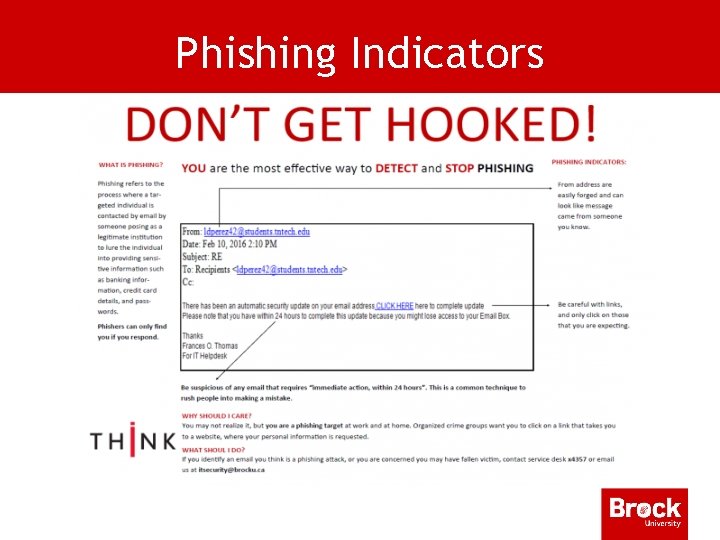 Phishing Indicators 