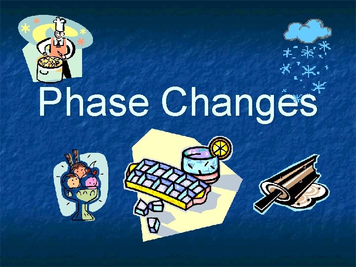 Phase Changes Phase Changes