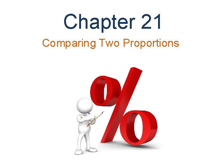 Chapter 21 Comparing Two Proportions 