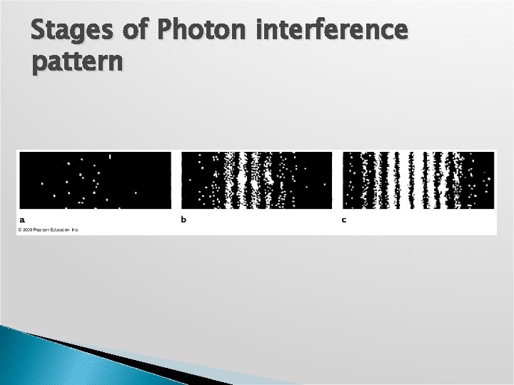 Stages of Photon interference pattern 