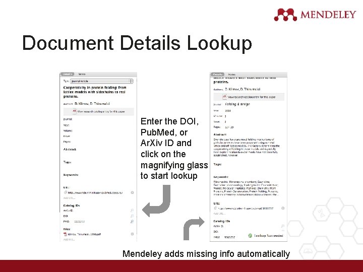 Document Details Lookup Enter the DOI, Pub. Med, or Ar. Xiv ID and click