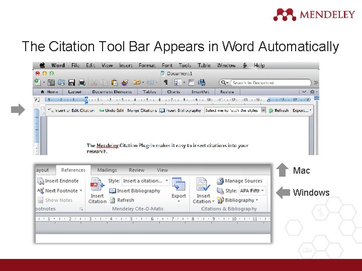 The Citation Tool Bar Appears in Word Automatically Mac Windows 