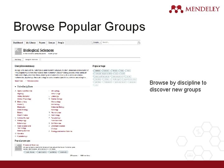 Browse Popular Groups Browse by discipline to discover new groups 