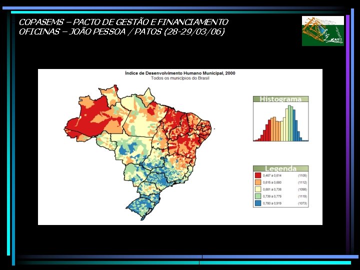 COPASEMS – PACTO DE GESTÃO E FINANCIAMENTO OFICINAS – JOÃO PESSOA / PATOS (28