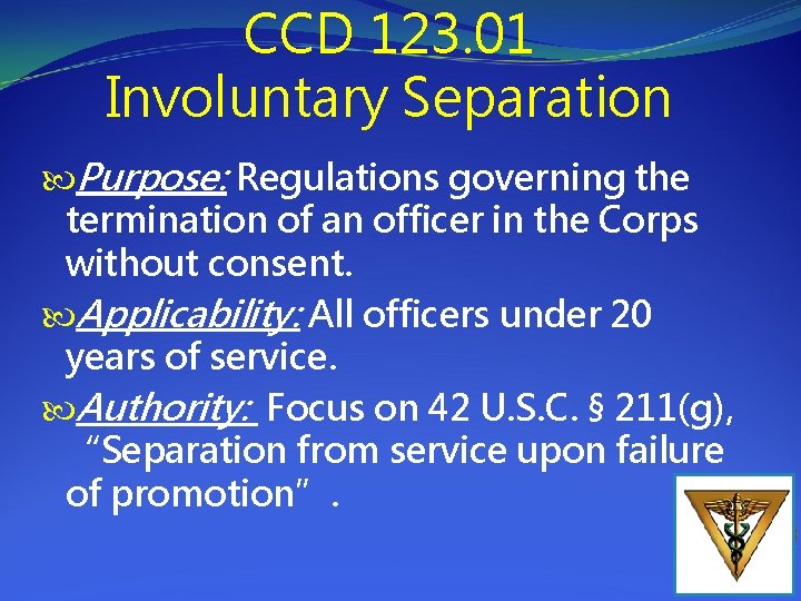 EPAC Career Development Subcommittee CDS Failure to Promote