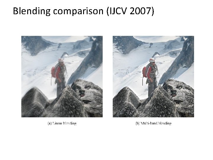 Blending comparison (IJCV 2007) 