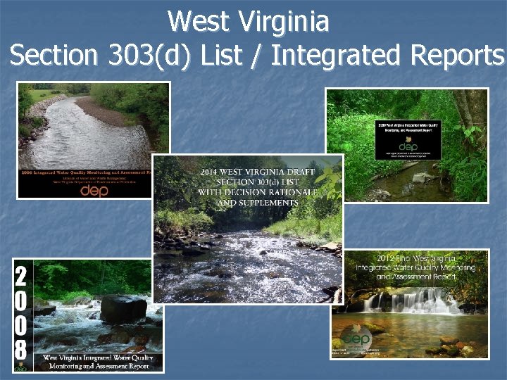 West Virginia Section 303(d) List / Integrated Reports 