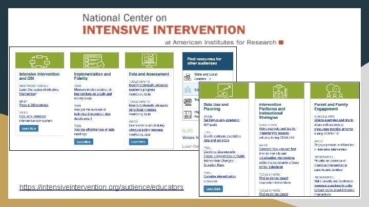 https: //intensiveintervention. org/audience/educators 