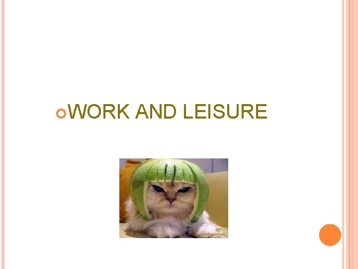  WORK AND LEISURE 