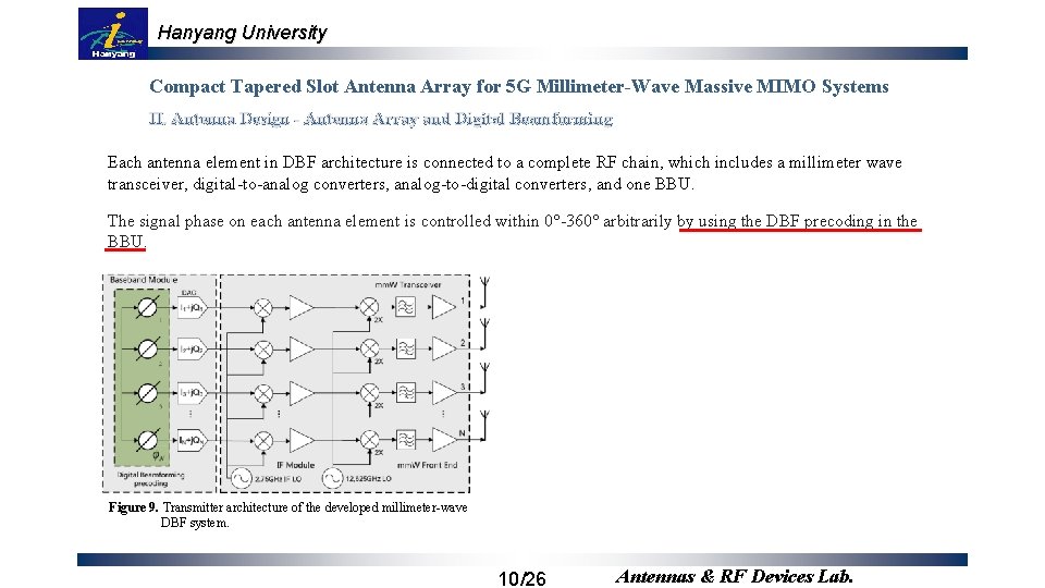 Hanyang University Compact Tapered Slot Antenna Array for 5 G Millimeter-Wave Massive MIMO Systems