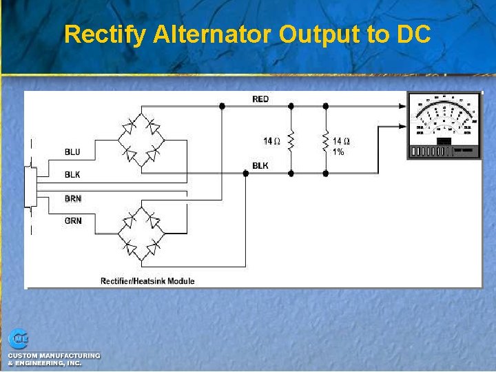 Rectify Alternator Output to DC 