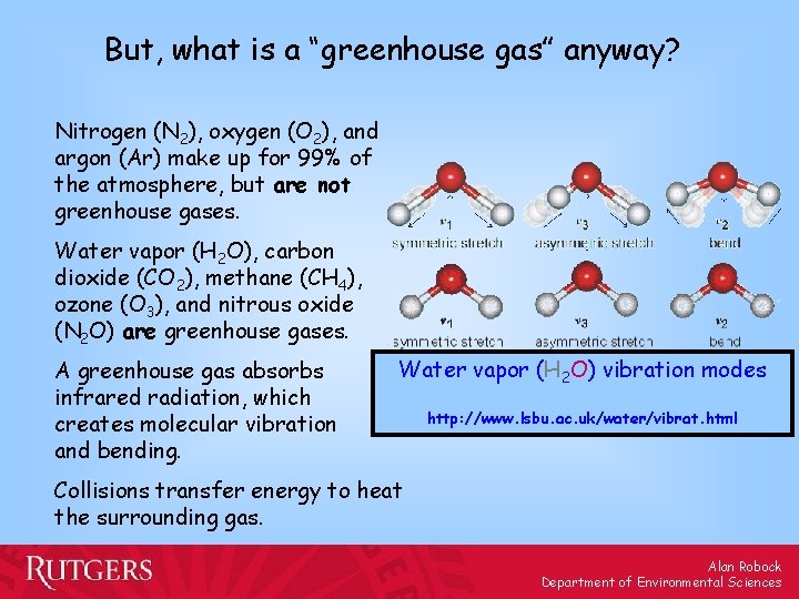 But, what is a “greenhouse gas” anyway? Nitrogen (N 2), oxygen (O 2), and