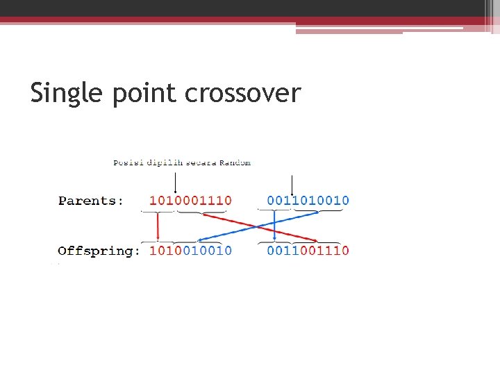 Single point crossover 