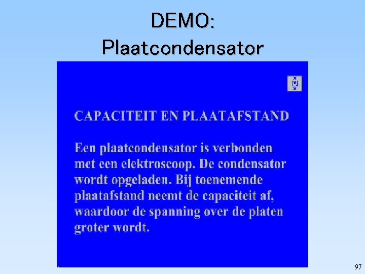 DEMO: Plaatcondensator 97 