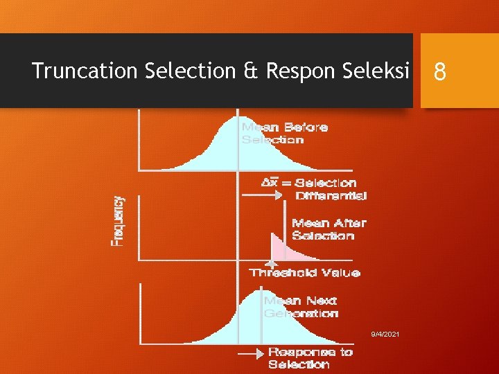 Truncation Selection & Respon Seleksi 9/4/2021 8 