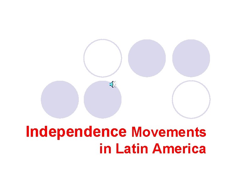 Independence Movements in Latin America 