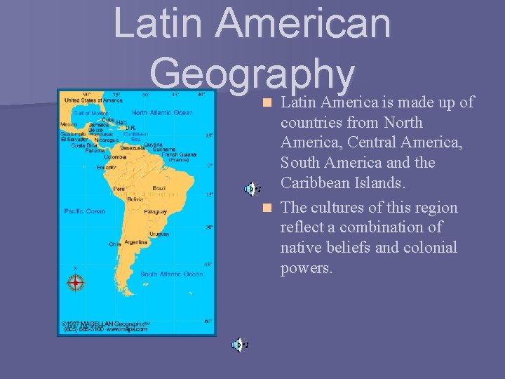 Latin American Geography Latin America is made up of countries from North America, Central