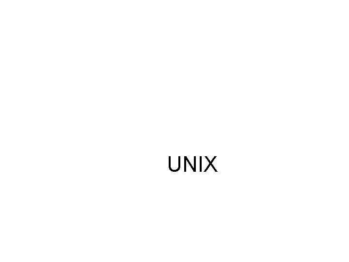 UNIX 