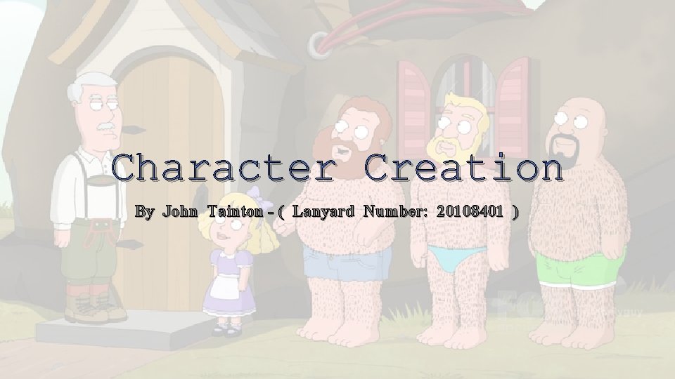 Character Creation By John Tainton - ( Lanyard Number: 20108401 ) 