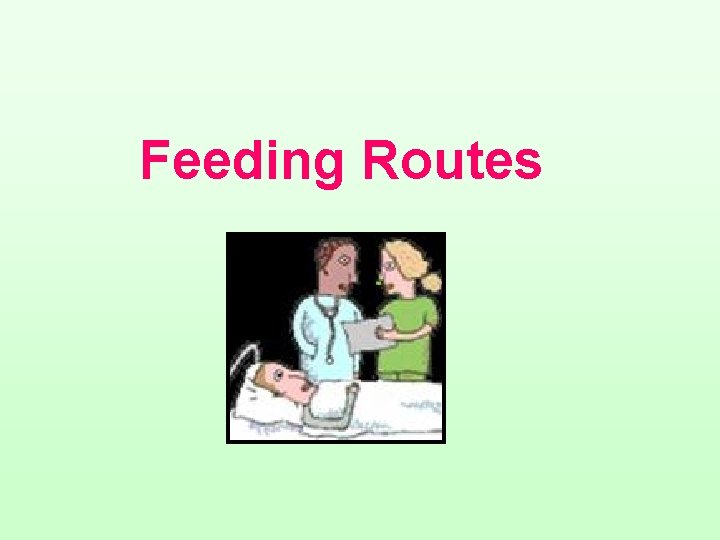 Feeding Routes 