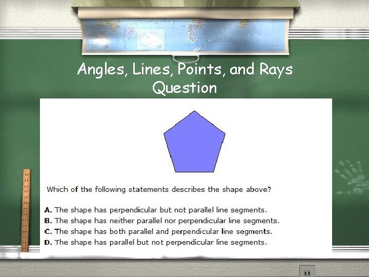 Angles, Lines, Points, and Rays Question 