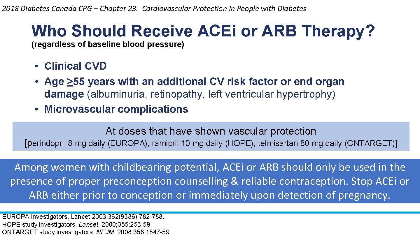 2018 Diabetes Canada CPG – Chapter 23. Cardiovascular Protection in People with Diabetes Who