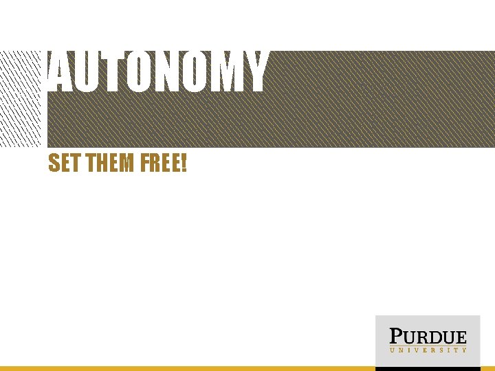 AUTONOMY SET THEM FREE! 