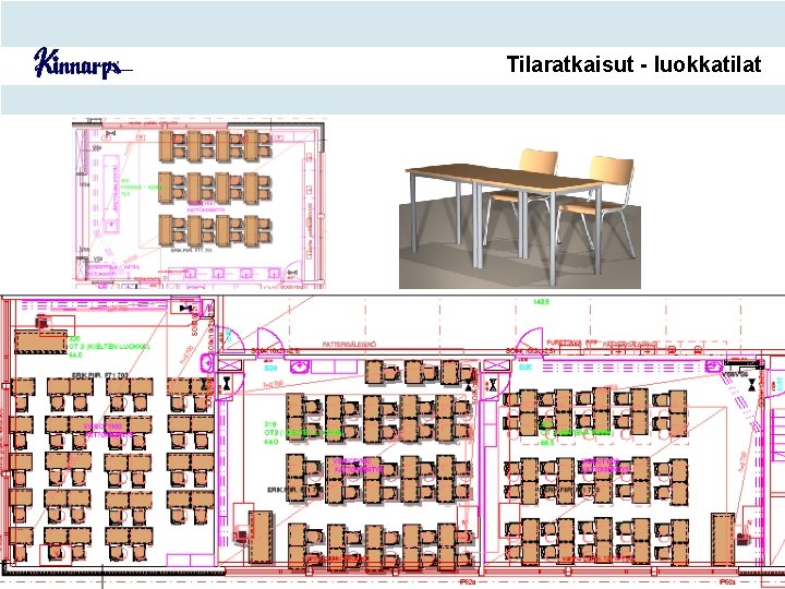 Tilaratkaisut - luokkatilat 