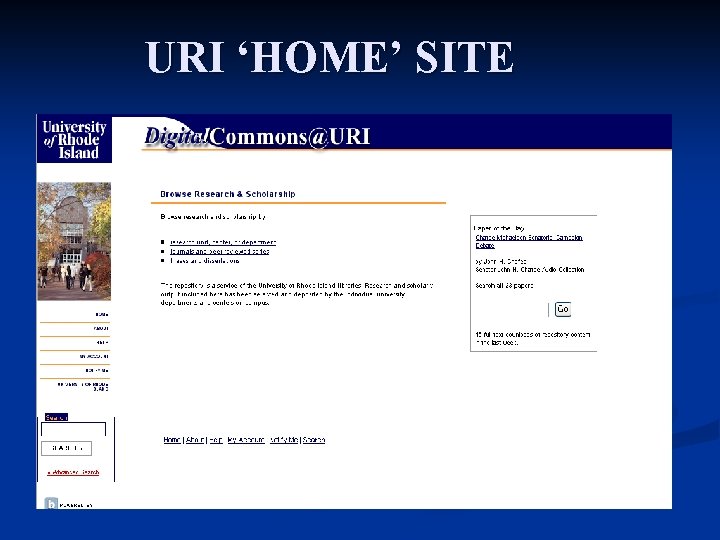 URI ‘HOME’ SITE 