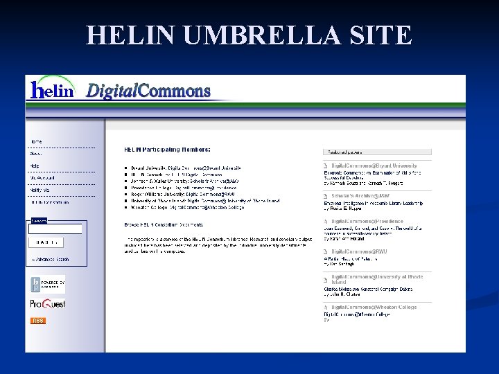 HELIN UMBRELLA SITE 