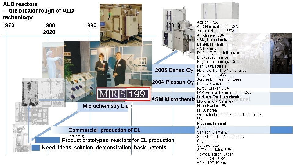 Atomic Layer Deposition ALD Tuomo Suntola What is