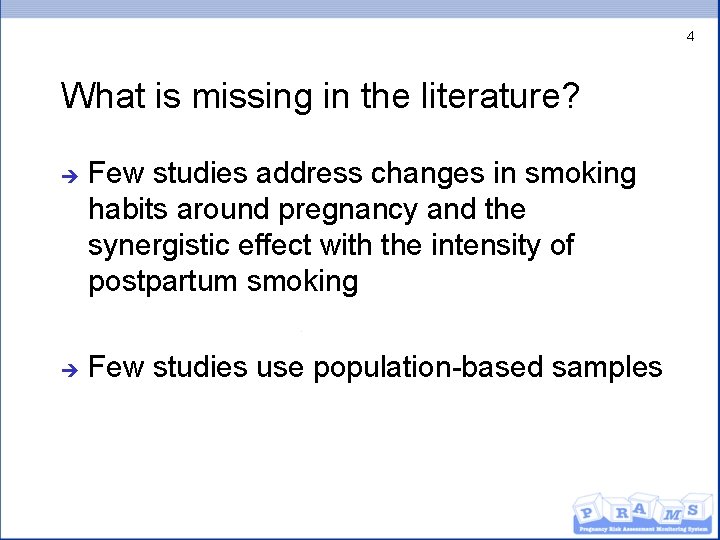 4 What is missing in the literature? è è Few studies address changes in