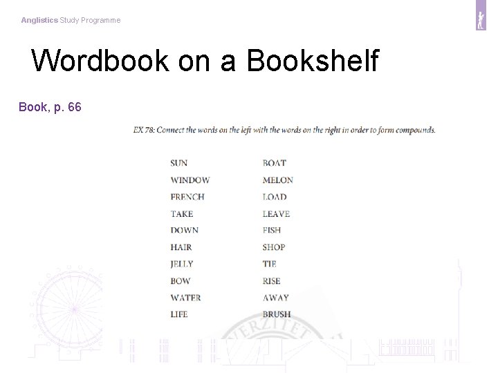 Anglistics Study Programme Wordbook on a Bookshelf Book, p. 66 