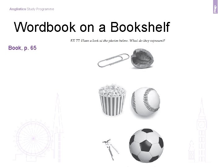 Anglistics Study Programme Wordbook on a Bookshelf Book, p. 65 