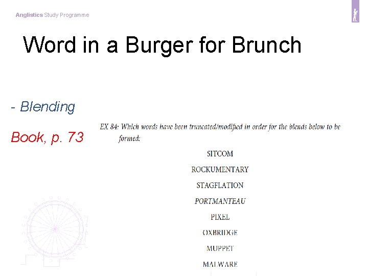 Anglistics Study Programme Word in a Burger for Brunch - Blending Book, p. 73