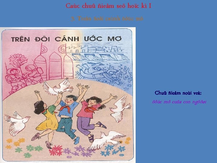 Caùc chuû ñieåm seõ hoïc kì I 3. Treân ñoâi caùnh öôùc mô Chuû