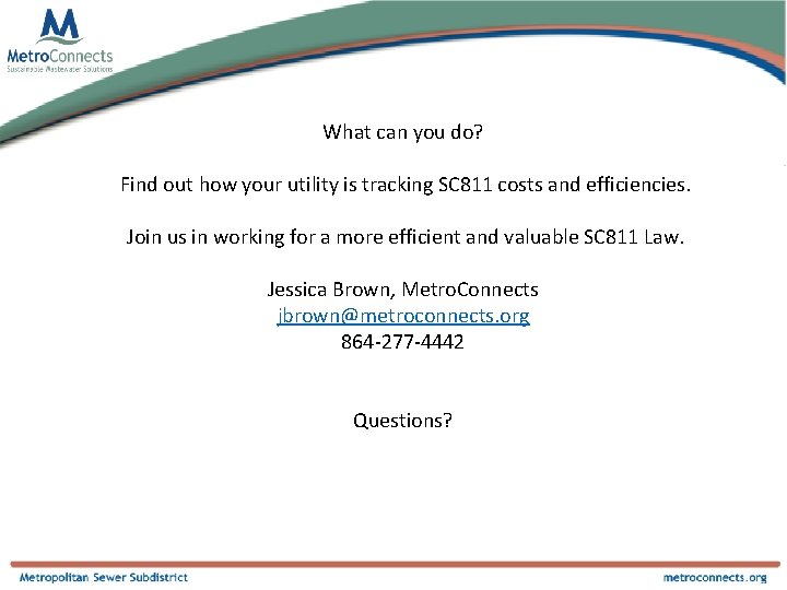 What can you do? Find out how your utility is tracking SC 811 costs