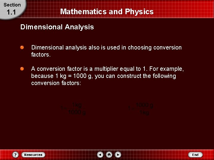 Section 1. 1 Mathematics and Physics Dimensional Analysis Dimensional analysis also is used in Section 1. 1 Mathematics and Physics Dimensional Analysis Dimensional analysis also is used in