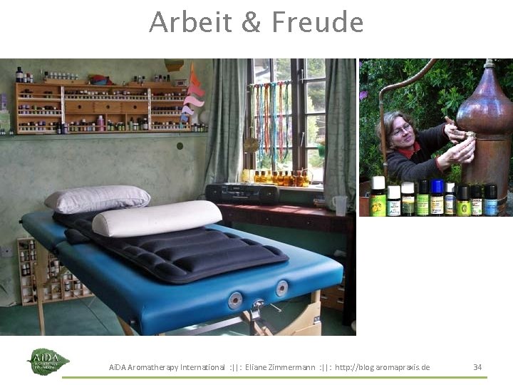 Arbeit & Freude Ai. DA Aromatherapy International : ||: Eliane Zimmermann : ||: http: