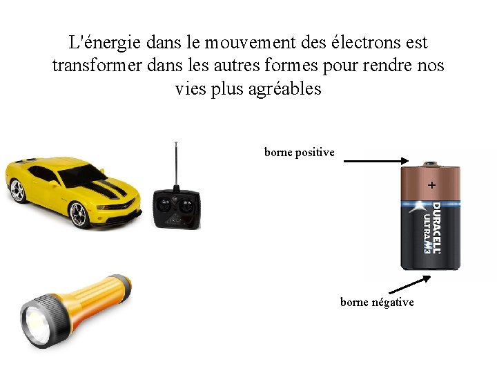 L'énergie dans le mouvement des électrons est transformer dans les autres formes pour rendre