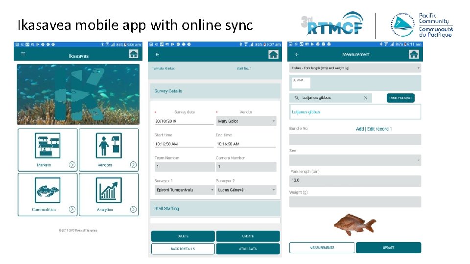 Ikasavea mobile app with online sync 