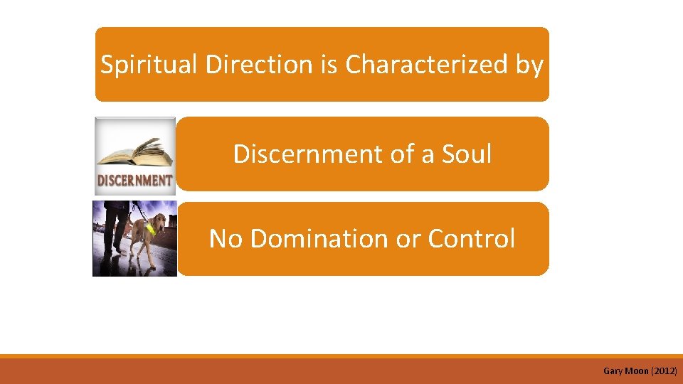 Spiritual Direction is Characterized by Discernment of a Soul No Domination or Control Gary