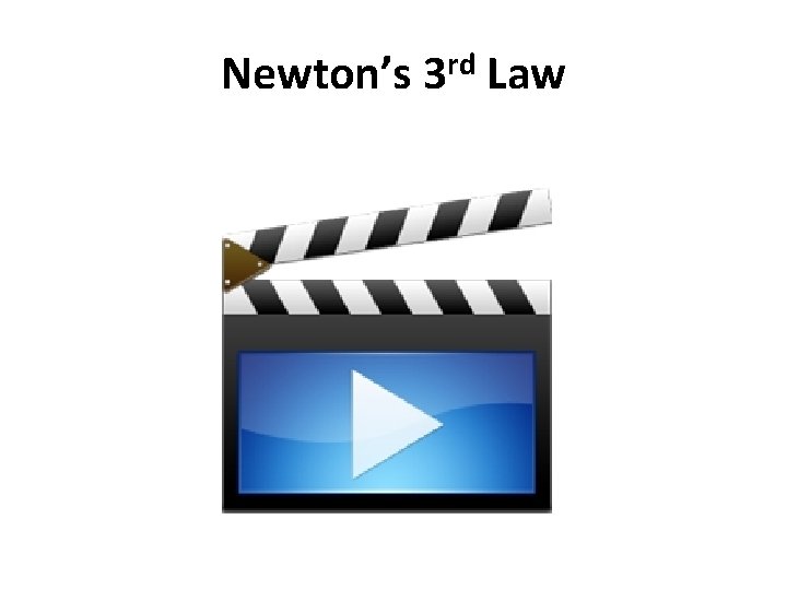 Newton’s 3 rd Law 