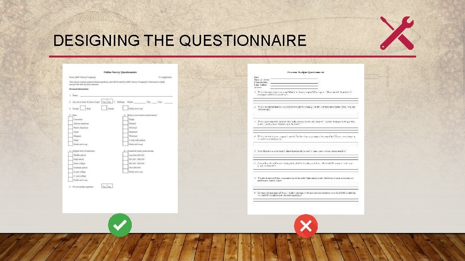 DESIGNING THE QUESTIONNAIRE 