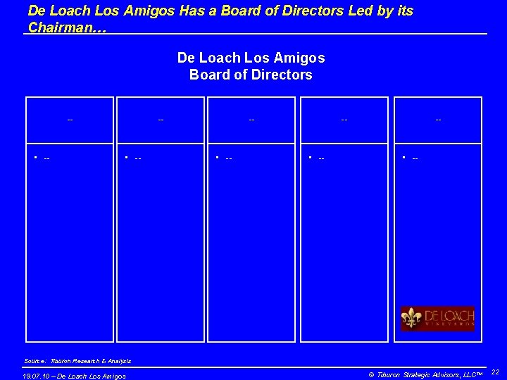 De Loach Los Amigos Has a Board of Directors Led by its Chairman… De
