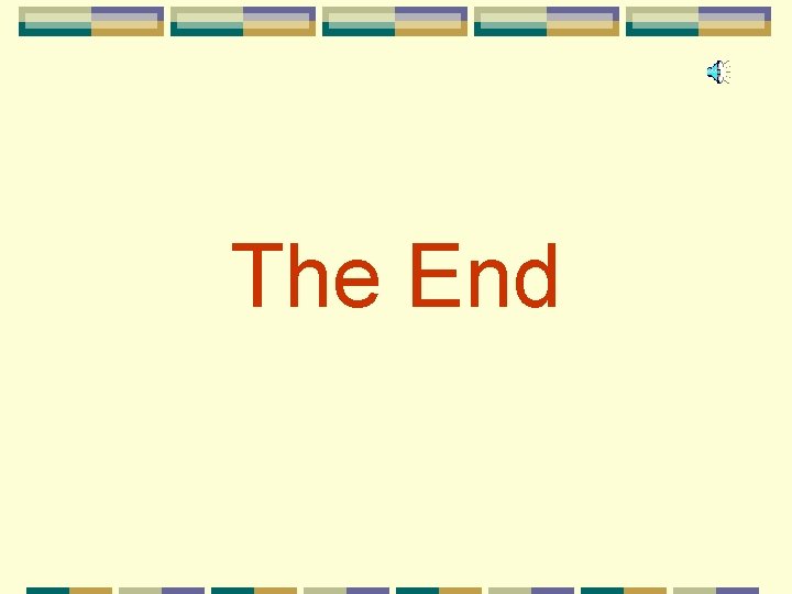 The End 