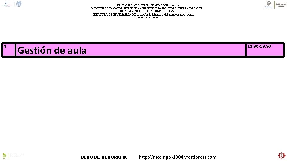 SERVICIOS EDUCATIVOS DEL ESTADO DE CHIHUAHUA DIRECCIÓN DE EDUCACIÓN SECUNDARIA Y SUPERIOR PARA PROFESIONALES