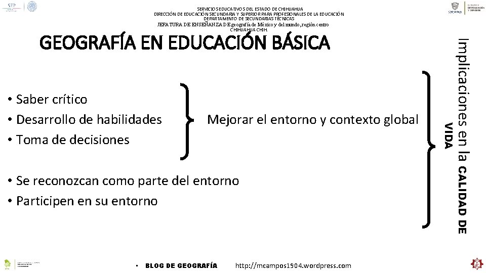 SERVICIOS EDUCATIVOS DEL ESTADO DE CHIHUAHUA DIRECCIÓN DE EDUCACIÓN SECUNDARIA Y SUPERIOR PARA PROFESIONALES