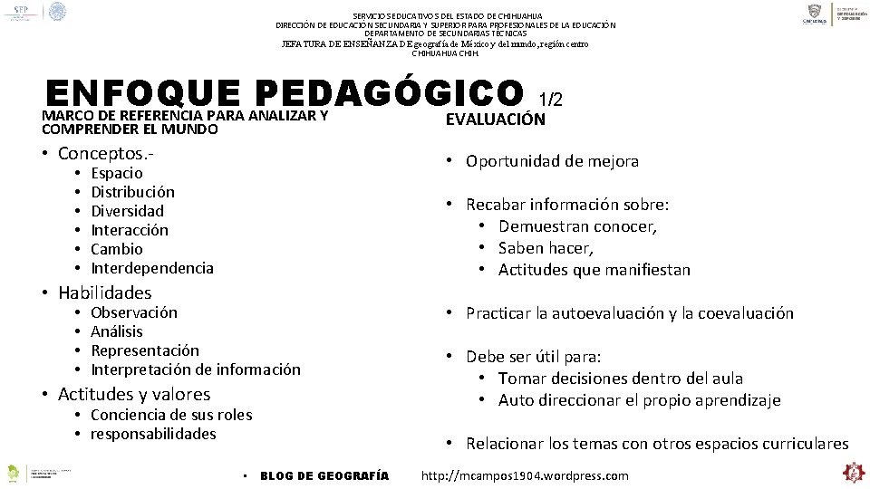 SERVICIOS EDUCATIVOS DEL ESTADO DE CHIHUAHUA DIRECCIÓN DE EDUCACIÓN SECUNDARIA Y SUPERIOR PARA PROFESIONALES